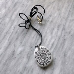 Rock printed necklace